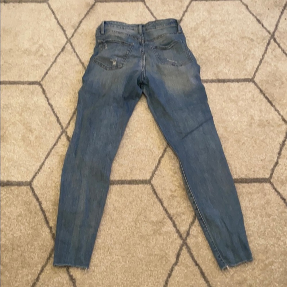 High-Waisted Ripped Jeans - Picture 2 of 5